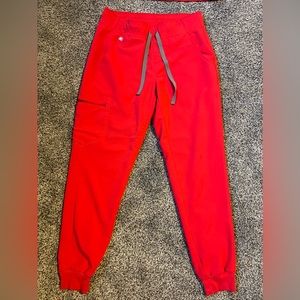 Figs joggers, great condition. Limited edition red.